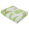 Animal Face [Face Towel] Jacquard Long Towel/Crocodile