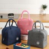 Tongke Insulated Lunch Bag, Portable Thermos Lunch Box Carrier, Double-Layered