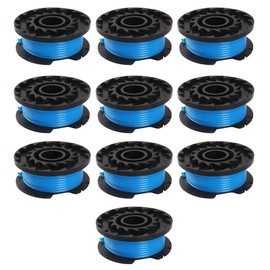 TopHomer String Trimmer Replacement, 1.65mm Automatic Feed Spool & Line Garden Lawn Mower Replacement Fits for Greenworks 21222A, 21062, 21312 (10pcs)