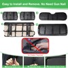 LEAPGOMAX Waterproof Front & Rear Golf Cart Seat Covers for