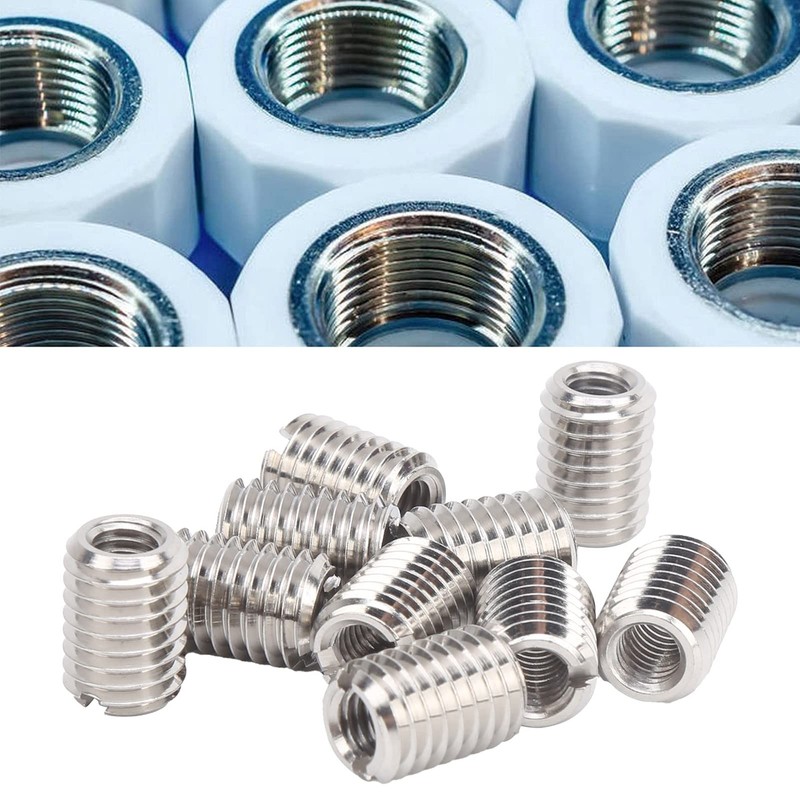 Threaded Insert Reducing Nut M6 x 1 Female Thread and