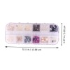 BIUDECO Elegant Manicure Sequins Decals Natural Shell Nail Gems for