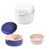 Braces Box with Strainer, Pack of 2 Denture Box for