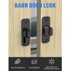MeBantoo 90/180 Degree Flip Barn Door Lock, Protect Privacy -