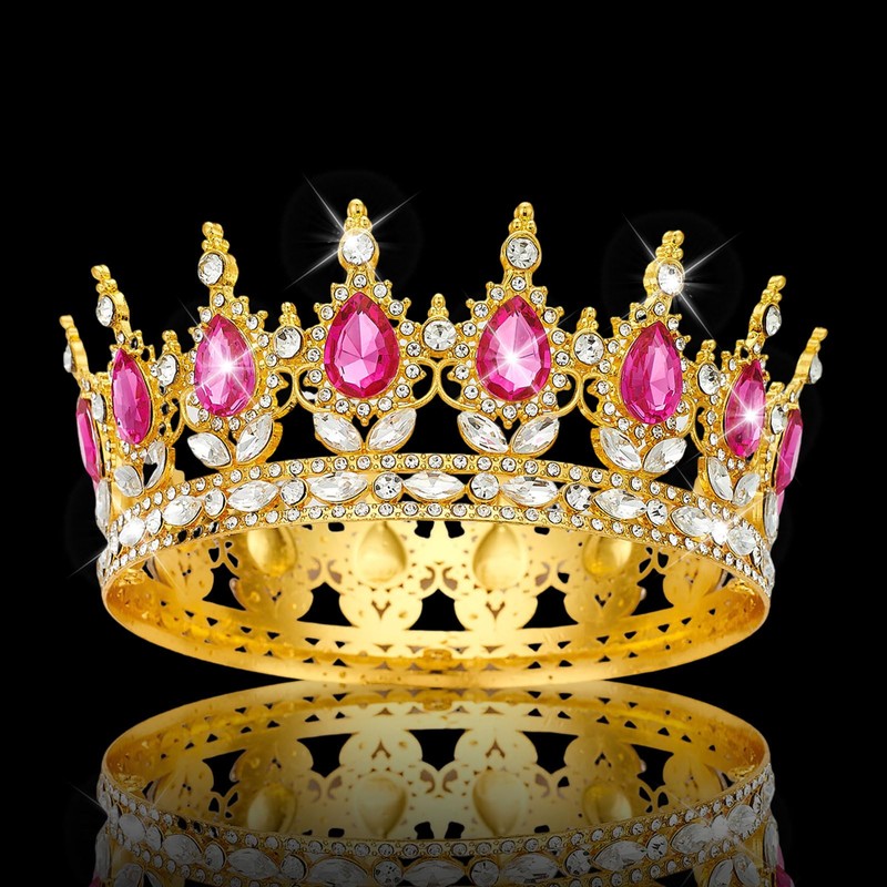 YOUlDIANZI Queen Crown Rhinestone Wedding Crowns and Tiaras for Women