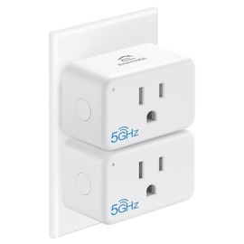 EIGHTREE Mini Smart Plug 𝟓𝐆𝐇𝐳 𝐖𝐢-𝐅𝐢 𝐂𝐨𝐦𝐩𝐚𝐭𝐢𝐛𝐥𝐞 𝟏𝟓𝐀, 𝗘𝗻𝗲𝗿𝗴𝘆 𝗠𝗼𝗻𝗶𝘁𝗼𝗿𝗶𝗻𝗴, Smart Plugs That Compatible with Alexa & Google Home & SmartThings, Remote Control, Timer