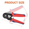 Flintronic Ferrule Crimping Tool, Ferrule Pliers, Self Adjustable Ratchet Bootlace