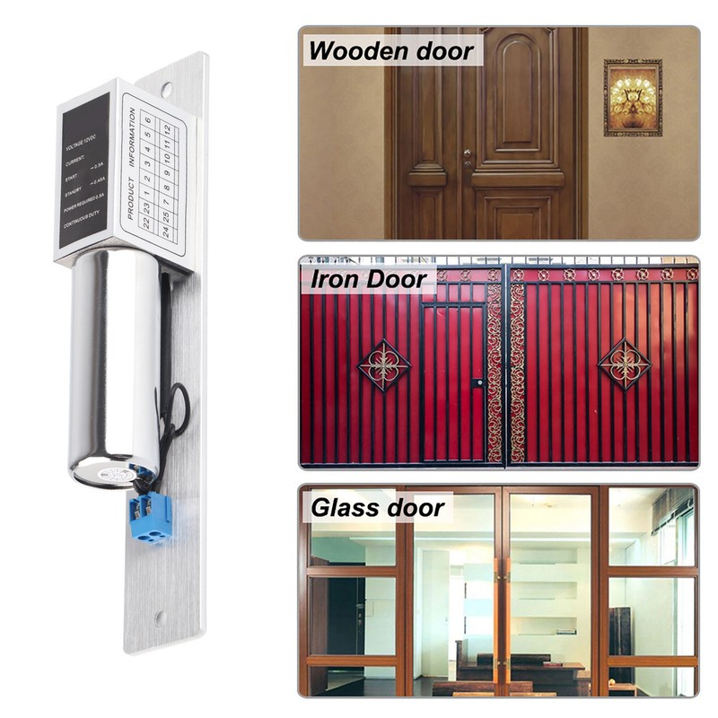EL‑2LC DC 12V Electric Magnetic Mortise Lock Auto Bolt Lock