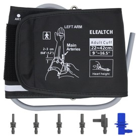 rihaory Large Size Cuff Compatible with Omron 9"-17" Inches (22-42CM) L Blood Pressure Cuff Adult ARM BP Replacement Cuff for Big ARM (Large)