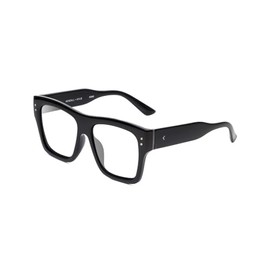 Calabria K+K ESME Square Reading Glasses +5.00 Gloss Gloss Black Women Chic Fashion Designer Trendy Readers Stylish Eyeglass