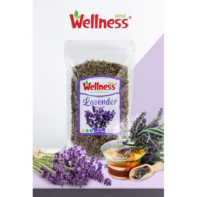 Wellness Organic Lavender Tea: Culinary Grade Lavender Flowers - Food