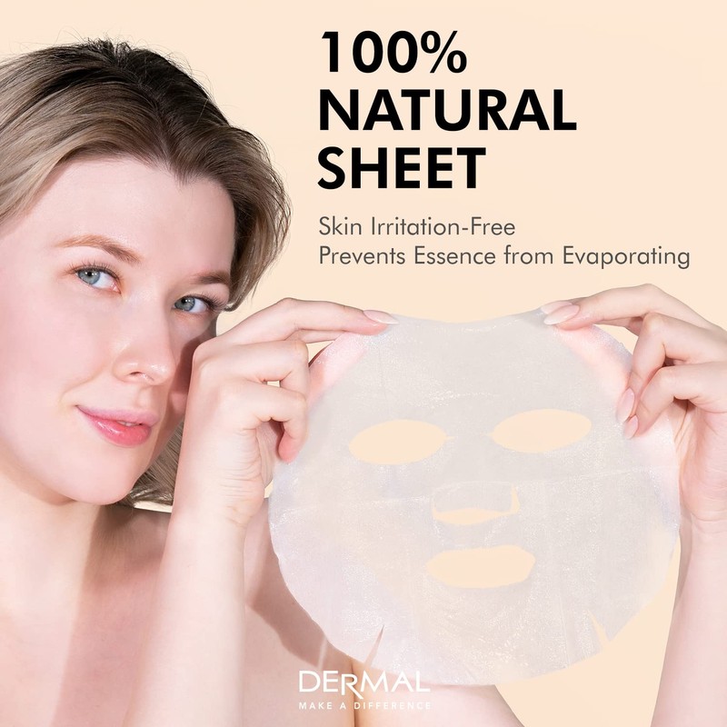 DERMAL Korean Collagen Face Mask 32 Combo Pack A+B Set