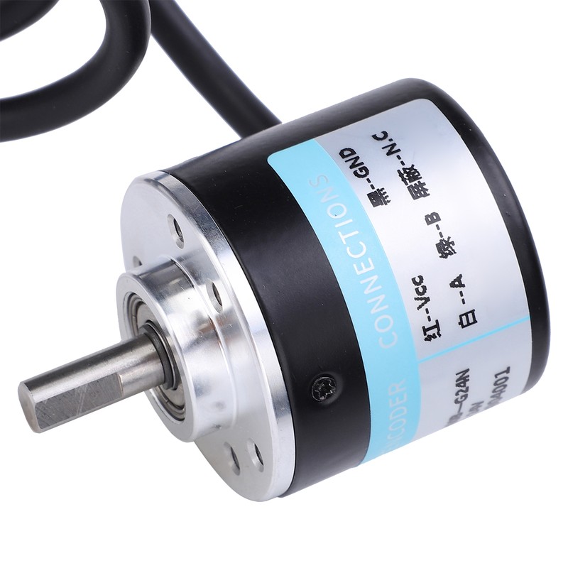 Encoder 5‑24V DC AB 2 Phase Incremental Rotary Solid Shaft