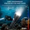 Dive Light Scuba Diving Flashlight,2000 Lumens Super Bright Rechargeable Underwater