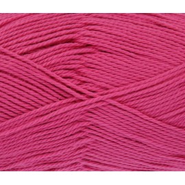 King Cole Cottonsoft DK 100% Cotton Knitting Weaving Garments Superbly Soft Yarn 1 Ball - 100g Ball 210 Metres, 229 Yards - 1848 - Hot-Pink