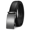 CHAOREN Leather Belts for Men - Ratchet Mens Belt Leather 1 3/8"(35mm) Adjustable, Cut to Fit - Black