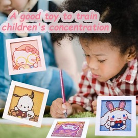 ROFOLO Diamond Art Painting Kit for Kids with Frame Art and Crafts for Kids，Full Drill Painting by Number Kits Home Decoration (Sports-Blue)