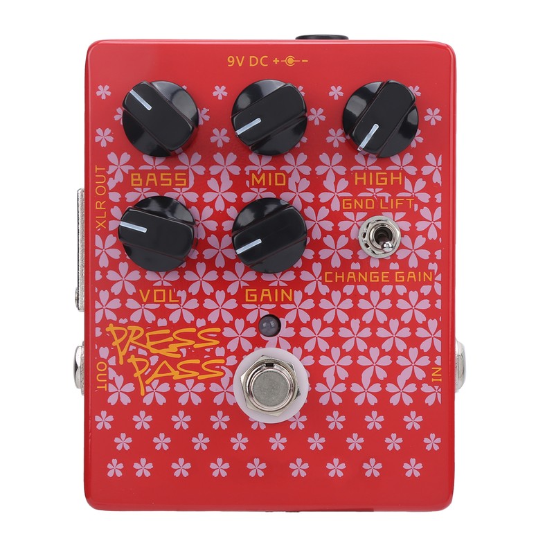 Bass Guitar Effects Pedal Driver with DI Tube Amplifier XLR