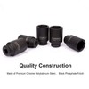 CASOMAN 1/2-Inch Drive Deep Spindle Axle Nut Impact Socket Set,