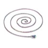 10pcs/Pack 23.6'' Rainbow Colored Link Chain Stainless Steel Chain Necklace