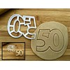 Sweet Prints Inc Number 50 Cookie Cutter - Dishwasher Safe