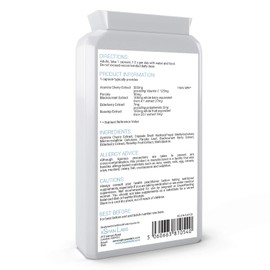 Vitamin C 100% Food Form 120 Capsules – All Natural Food Form - Gentle & Non-Acidic