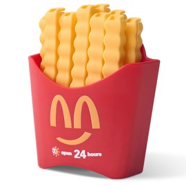 SUADEN 11 French Fries Clips with Magnetic Plastic Box | Cute Bag Clips Always Be at Hand | Fun Useful White Elephant Gifts or Stoking Stuffers for Men and Women