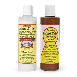Maui Babe Before and After Sun Pack (Browning Lotion 8 oz, After Browning Lotion 8 oz) by Maui Babe