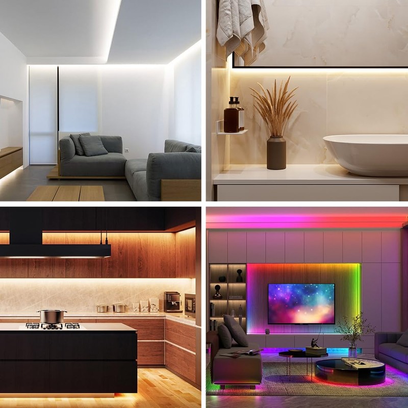 SEZO WS2805 IC RGBCCT Addressable LED Strip Dual Data RGB+Dimmable