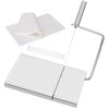 Cheese Slicer Cutter Board,Stainless Steel Cutter with Accurate Size Scale