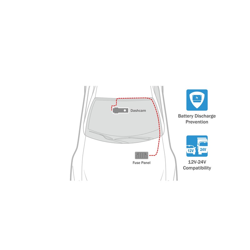 BlackVue 3-Wire Hardwiring Power Cable CH-3P1 | Parking Mode Accessory