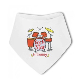 Make It Love It Sell It - Rock Star in Training! - Baby Bandana Bib, For Boy or Girl, One Size