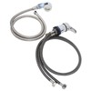 Shampoo Bowl Faucet Sprayer Kit 39.4in Hand Twist Faucet 47.2in