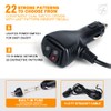 Xprite Emergency Dash Strobe Light Aluminum w/Upgrade Suction Cups, Interior