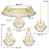 Aheli Indian Traditional Maang Tikka with Kundan Necklace Earrings Set