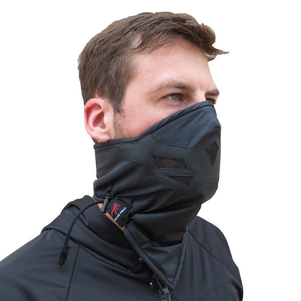 Half Face Mask for Cold Winter Weather. Use This Half Balaclava for Snowboarding, Ski, Motorcycle. (Many Colors) (Black)