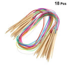 SHINEOFI 36 Pcs Circular Knitting Needles Tunisian Crochet Hook Tube Knitting Needles Set To Weave Scarf