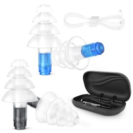 Quietide Q49 Earplugs, Airplanes Earplugs, Air Pressure Adjustment, Adjustable Function, Hearing Impairment Prevention, Stress Reduction, Ear Plugs, Airplanes, Trains, Sleep, Work, Washable, Can Be