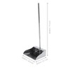 Lurrose Stainless Steel Dustpan: Dustpan with Handle - Stand Up
