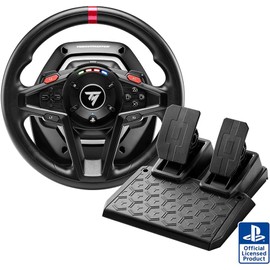 Thrustmaster T128P, Force Feedback Racing Wheel with Magnetic Pedals (Compatible with PS5, PS4, PC)