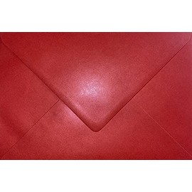 C5 (162x229mm) Coloured Envelopes for A5 Greeting Cards Wedding Invitations & Crafts Pack of 10 (Pearl Red)