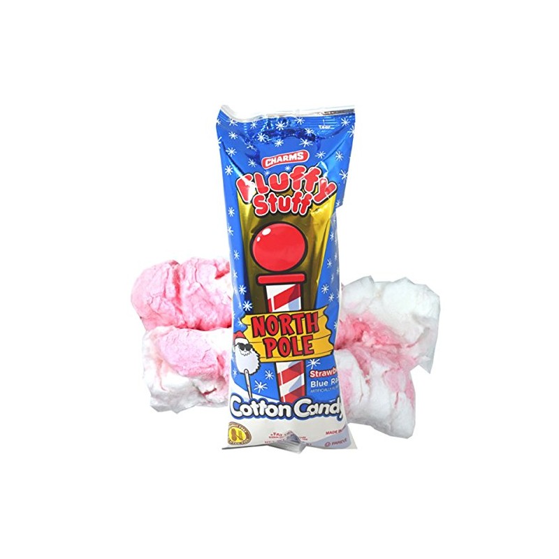 Fluffy Stuff North Pole Stawberry and Blue Razz Flavored Cotton