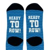 Row Accessories Ready To Row Hidden Message Socks Rowing Crew