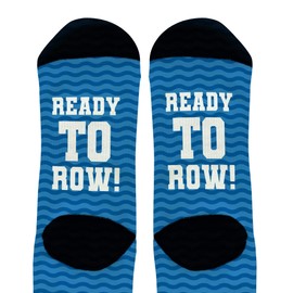 Row Accessories Ready To Row Hidden Message Socks Rowing Crew Socks 1-Pair Novelty Crew Socks