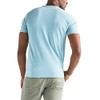 Lucky Brand Mens Venice Burnout Notch Neck Tee T-Shirt, Delphinium