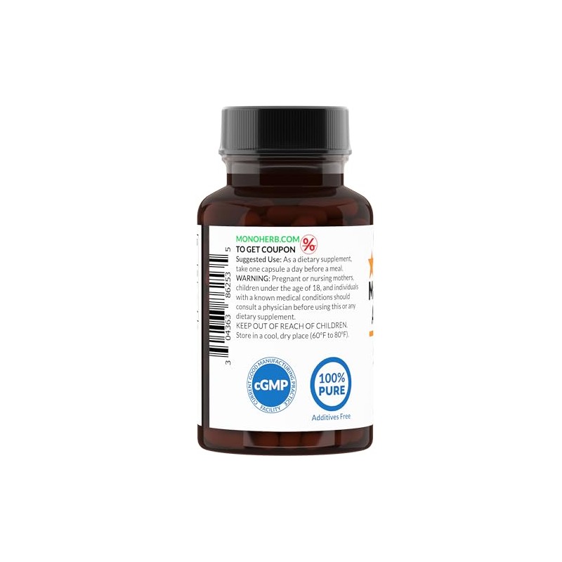 Magnesium Aspartate 500 mg per Capsule - 90 Veg Capsules