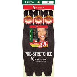 Outre X-Pression Braid - Pre Stretched Braid 32" 3X (BURGUNDY 425)