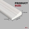 Wedge-Shape Foam Window Weather Stripping Door Seal Strip (White, 10