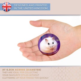 Destination Vinyl ltd Magnet for Refrigerator, Fridge - Cute Hamster Mouse Mice Rat for Office, Cabinet and Whiteboard, Magnetic Stickers, 2120
