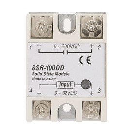 Solid State Relay DD, Solid State Relay DC-DC, SSR-100DD Solid State Relay Module SSR DC Control DC Input 3-32V DC for Industrial Automation Equipment,, Default